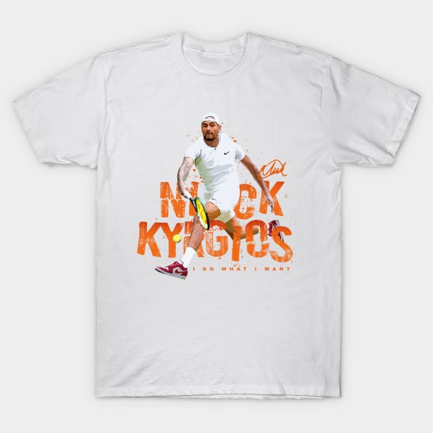 Nick Kyrgios T-Shirt by Juantamad